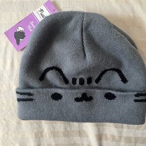 Pusheen culture fly Gray Knit Hat nwt